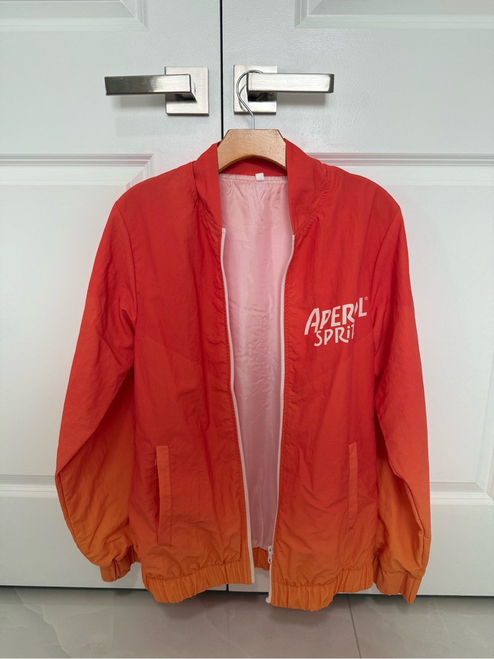 Aperol Spritz Orange Ombre Windbreaker Jacket